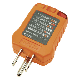 Probador de Tomacorrientes Estándar, con Secuencia de Luces para Indicar un Cableado Correcto/Incorrecto.