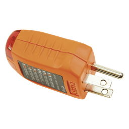 Probador de Tomacorrientes Estándar, con Secuencia de Luces para Indicar un Cableado Correcto/Incorrecto.