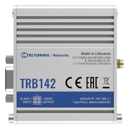 Gateway Industrial LTE Cat 1 / RS232 DB9 / OpenWrt / 9-30 VDC / -40 a 75 °C / DIN Rail