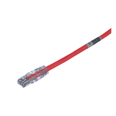 Cable de Parcheo UTP / Categoría 6 / 24 AWG / CM/LSZH / 1 ft (0.3 m) / T568A/B / 50 µin Oro