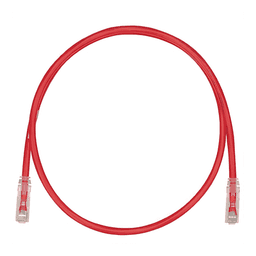 Cable de Parcheo UTP / Categoría 6 / 24 AWG / CM/LSZH / 1 ft (0.3 m) / T568A/B / 50 µin Oro