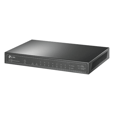 Switch PoE+ / 8 Puertos Gigabit PoE+ / 1 Puerto Gigabit Uplink / 1 Puerto SFP / 63W PoE Total / 20 Gbps