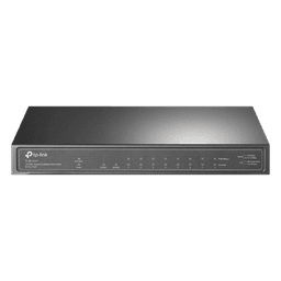 Switch PoE+ / 8 Puertos Gigabit PoE+ / 1 Puerto Gigabit Uplink / 1 Puerto SFP / 63W PoE Total / 20 Gbps