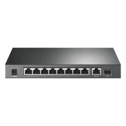 Switch PoE+ / 8 Puertos Gigabit PoE+ / 1 Puerto Gigabit Uplink / 1 Puerto SFP / 63W PoE Total / 20 Gbps