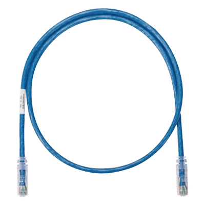 Cable de Parcheo UTP Categoría 5e, con Plug Modular en Cada Extremo - 0.3 Metros (1 Pie) - Azul
