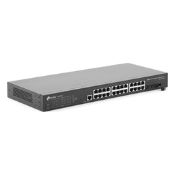 Switch Administrable L2+/L3 / 24 Puertos Gigabit / 4 Puertos SFP+ 10G / 128 Gbps / Sin Ventilador / Omada SDN