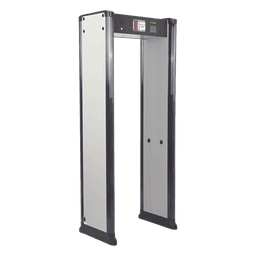 Arco Detector de Metales de 18 Zonas con Anclaje para Fijarse al Piso. Incluye Sensor IR para evitar falsas Alarmas / Certificado por la Administración Federal de Aviación de EE. UU. (FAA)