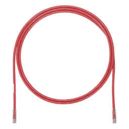 Cable de Parcheo UTP, Cat6A, 24 AWG, CM, Color Rojo, 2.13 Metros (7 Pies)