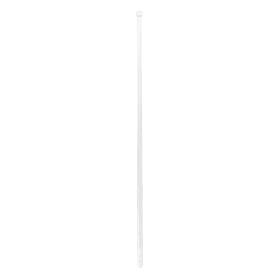 Poste de Esquina Blanco de Acero Galv. de 1.2m para Cerca Electrificada  cal. 18 de 1" Diam. para 5 Aisladores (No incluidos).
