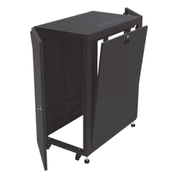 Gabinete Profesional para Telecomunicaciones de 24UR, 600 mm de Ancho x 1000 mm de Profundidad, Se envía el Gabinete Armado.