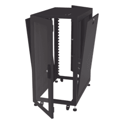 Gabinete Profesional para Telecomunicaciones de 24UR, 600 mm de Ancho x 1000 mm de Profundidad, Se envía el Gabinete Armado.