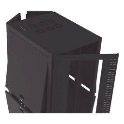 Gabinete para Telecomunicaciones Rack Estándar de 19", 42UR, 800 mm Ancho x 1000 mm Profundidad. Fabricado en Acero, Se envía el Gabinete Armado.