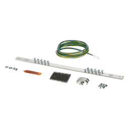 Kit de Puesta a Tierra / 6 AWG (16 mm²) / Barra 20 Orificios / Rack 19" / Jumper 2.44 m (8 ft) / HTAP