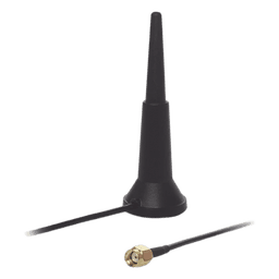 Antena WiFi Doble Banda / 2.4-5.9 GHz / 3 dBi / RP-SMA / 1.5 m (4.9 ft) / Magnética