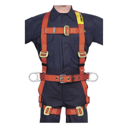 Arnés de Cuerpo Completo / Parada de Caídas y Posicionamiento / Unitalla / 1.5 kg / 3 Anillos D / Normativa ANSI-OSHA-ISO-NMX
