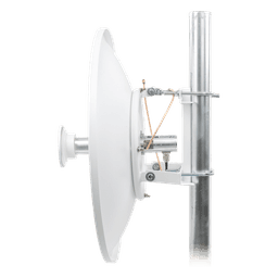 Antena Parabólica Direccional / 4.9-6.4 GHz / Ganancia 30 dBi / Dual Slant 45° y 90° / Alcance 30 km (98,425 ft) / Diámetro 60 cm (23.6 in)