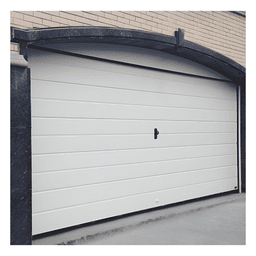 Puerta de Garage Residencial / Aislada / 12×8 pies / Poliuretano 43 mm / Calibre 26 / Estilo Americano