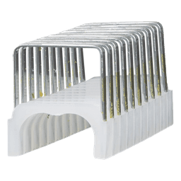 Grapas para cable / Aislamiento plástico UL / 300 piezas / 9 mm x 15 mm / 0.35 x 0.59 in / NM Romex 14/3, 12/3