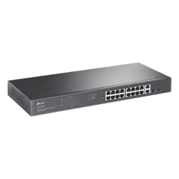 Switch no administrable de 16 puertos 10/100/1000Mbps y PoE af/at, 2 puertos SFP hasta 250W.