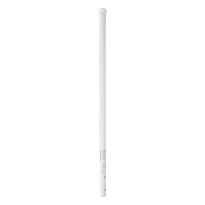 Poste de Esquina de 0.8m para Cerca Electrificada. Tubo Galvanizado cal. 18 de 1"Diam. con Tapón, ideal para 3 Aisladores.