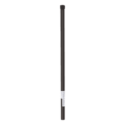 Poste de ESQUINA color Negro para Cerca Electrificada. Tubo Galvanizado cal. 18 de 1" Diam. y 0.8m Alto con Tapón, ideal para 3 aisladores