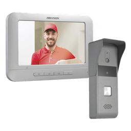Kit de Videoportero Analógico con Pantalla LCD a Color de 7" / Frente de Calle para Exterior IP65 / Salida de Relevador 