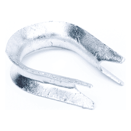 Guardacabo / Acero Galvanizado en Caliente / 18.5 x 82 mm / 0.06 x 0.27 ft / Compatible Remates Delt-001 a Delt-005 / Fibra Óptica ADSS y Figura 8