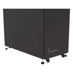 Gabinete de Piso para Telecomunicaciones / 45 UR / 1200 mm (3.94 ft) Profundidad / Carga 1300 kg / Puerta con Cristal Templado / 4 Postes Ajustables