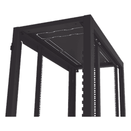 Gabinete de Piso para Telecomunicaciones / 45 UR / 1200 mm (3.94 ft) Profundidad / Carga 1300 kg / Puerta con Cristal Templado / 4 Postes Ajustables
