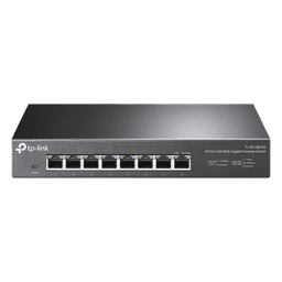 Switch no administrable / 8 puertos 2.5G / 40 Gbps switching / Fanless / Auto-negociación 100M/1G/2.5G