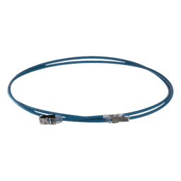 Patch Cord Cat6A, Diametro Reducido 28 AWG, Blindado S/FTP, CM/LS0H, 2 Metros (6.56 Pies), Color Azul