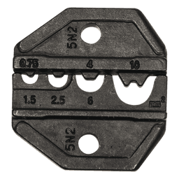 Matriz Ponchadora para Terminales sin Aislamiento, 8-18 AWG. Compatible con Pinza Ponchadora VDV200-010.