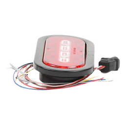Luz Multifuncional Trasera para Camiones / 69 Patrones de Destello / 12-24 V / IP67 / SAE Class I / 5.4" x 5.4"