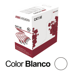 Bobina UTP / Cat5E 24 AWG / 305 m (1000 pies) / 100% Cobre / PVC CM / Interior / PoE / 100 MHz