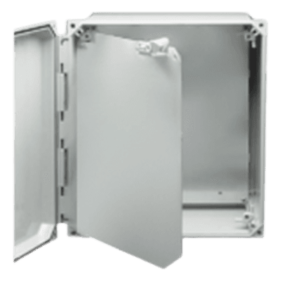 Gabinete para exterior / IP66 NEMA 4X / Policarbonato UV / 14' x 12' x 6' / Riel DIN 35mm / Gestión de cables