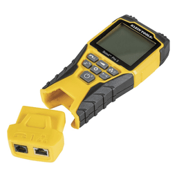 Probador de Cables / Voz RJ11/12 / Datos RJ45 / Video Coaxial F / Longitud hasta 610 m (2000 ft) / LCD Retroiluminada / Detección de Fallas
