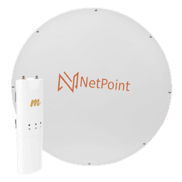 Kit Radio Backhaul / 500 Mbps / 30 dBi / 32 km / 4.9-6.4 GHz / PoE