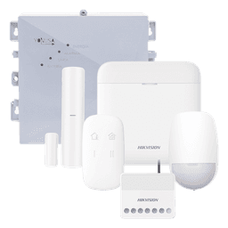 Kit de Alarma Inalámbrica / 48 Zonas / Energizador Perimetral 2500 m (8202 ft) / Comunicación 433 MHz / Respaldo de Batería 3 Días / Alimentación 127-220 VCA o Solar 12 VCC