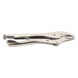 Pinza Perra Ajustable de Presión de 10”. Quijada Curva con Corta Alambre. Acero CR-V
