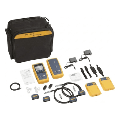 Certificador DSX-8000 para Cable de Cobre Cat5e, Cat6, Cat6A y Cat8, Precisión de Nivel VI/2G (2 GHz), Con WiFi Integrado y Pantalla LCD de 5.7 Pulgadas (14.48 cm), Versión Internacional