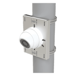 Montaje Universal para Cámara / Acero Galvanizado Calibre 16 / Poste 2' a 5' / Acabado Rugoso Fino / Exterior