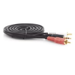 Convertidor 3.5mm Estéreo a 2 RCA Macho 1.83m | para Aplicaciones de Audio | Compatible con Amplificadores VSSL y Epcom ProAudio