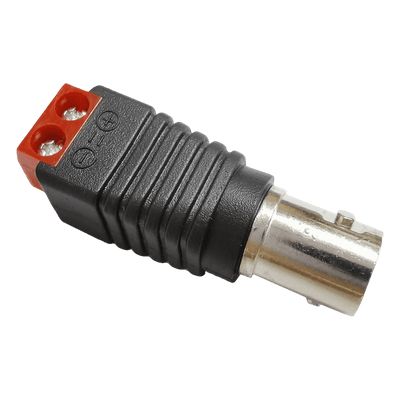 Conector Adaptador / BNC Hembra a Terminales Tipo Tornillo / 5.5 x 2.5 mm / -20°C a 60°C