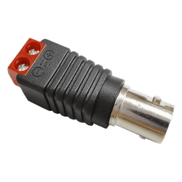 Conector Adaptador / BNC Hembra a Terminales Tipo Tornillo / 5.5 x 2.5 mm / -20°C a 60°C