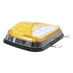 Luz de Advertencia LED / 8 x 6" / 11 Patrones de Destello / IP67 / 12-30 VCC / ECE R65 / SAE J845