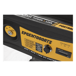 Generador a Gasolina / Planta de Emergencia con Encendido Automático, 6.5KW, 220Vac 2 Fases, Jaula con Ruedas para Fácil Traslado 