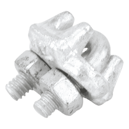 Nudo de Perro para Cable / Acero Forjado Galvanizado en Caliente / 1/8" / Torque 6 N.m / Amarre 3 Piezas / Suspensión de Alta Carga