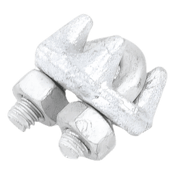 Nudo de Perro Abrazadera / Acero Forjado / Cable 1/4" / Galvanizado por Inmersión en Caliente / Torque 35 N.m / Carga Pesada