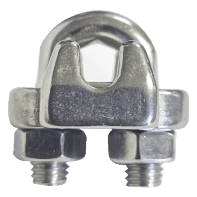 Nudo/ Perro/ Abrazadera Acero Forjado para Cable de 5/16", Acero Inoxidable.