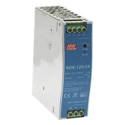 Fuente de poder industrial para riel DIN / 120W / 24Vcc / 5A / Entrada: 90-264Vca
